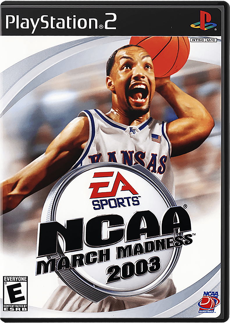 NCAA March Madness 2003 box art for Playstation 2